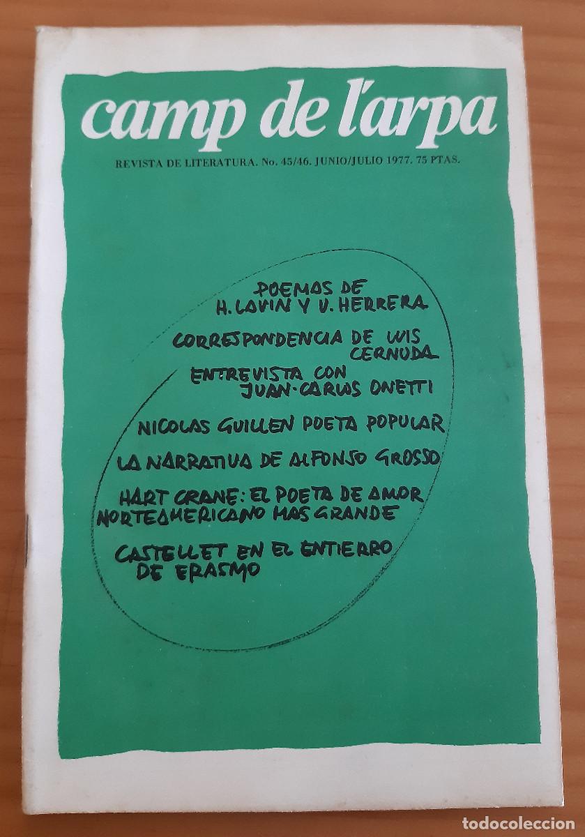 Colecionismo de Revistas e Jornais: CAMP DE L'ARPA - N.&ordm; 45-46 - JUNIO-JULIO 1977- REVISTA DE LITERATURA - MUY BUEN ESTADO