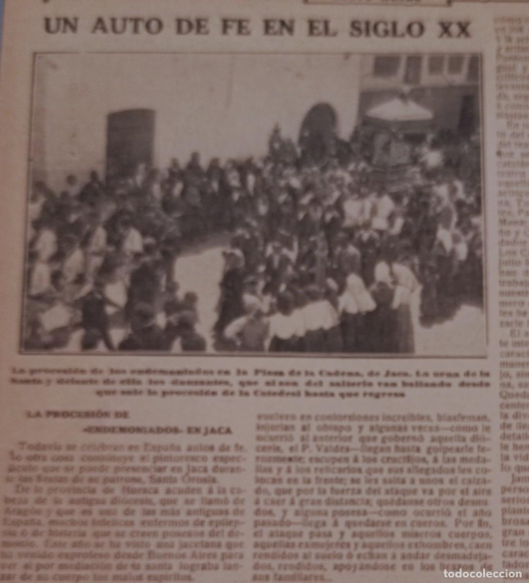 Collectionnisme de Revues et Journaux: JACA - PROCESI&Oacute;N DE LOS ENDEMONIADOS - UNA HOJA PUBLICACION 1900