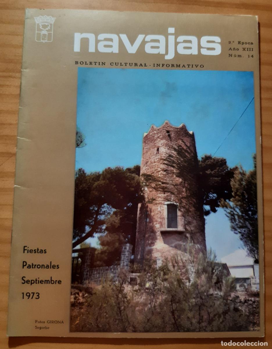 Coleccionismo de Revistas y Peri&oacute;dicos: NAVAJAS - BOLET&Iacute;N CULTURAL INFORMATIVO - FIESTAS PATRONALES SEPTIEMBRE 1973 - MUY BUEN ESTADO