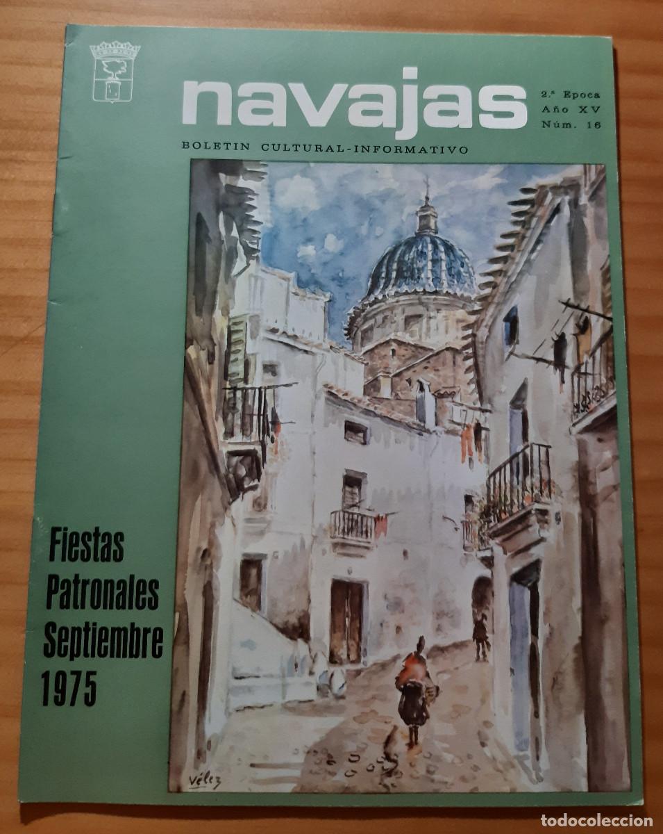 Colecionismo de Revistas e Jornais: NAVAJAS - BOLET&Iacute;N CULTURAL INFORMATIVO - FIESTAS PATRONALES SEPTIEMBRE 1975 - PERFECTO ESTADO