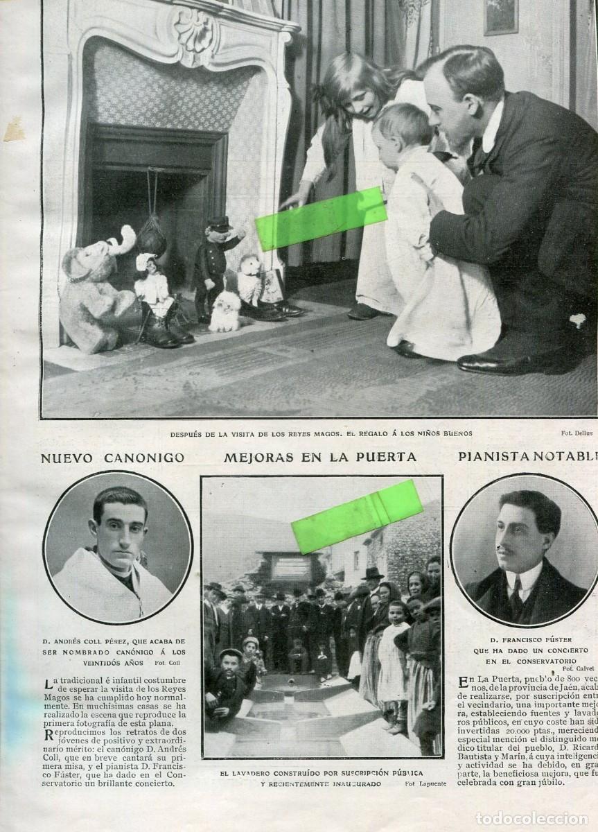 Collection Magazines and Newspapers: REVISTA A&Ntilde;O 1909 LA PUERTA DE SEGURA JAEN LUIS MENENDEZ PIDAL RAMON MENDEZ ALANIS TAORMINA DESTRUIDA