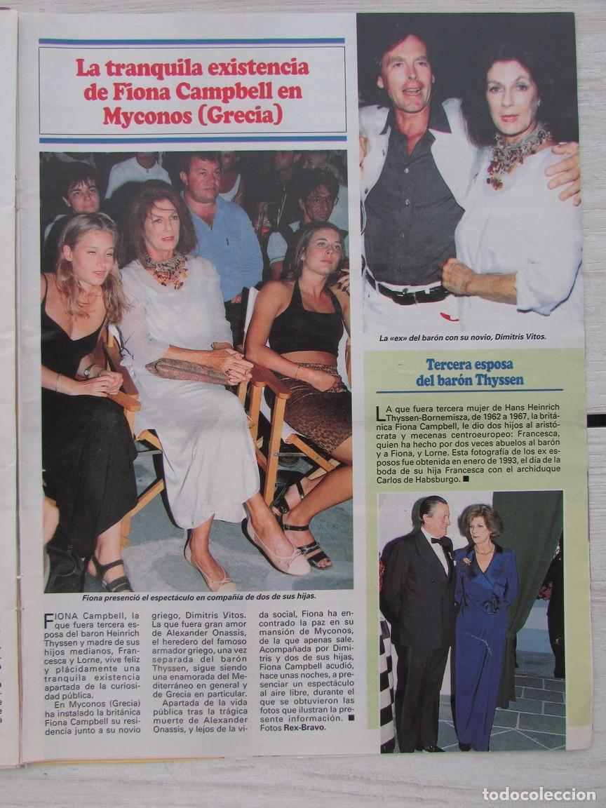 Coleccionismo de Revistas y Peri&oacute;dicos: RECORTE REVISTA SEMANA 3005 1997 FIONA CAMPBELL, JOSEMA YUSTE, TITO VALVERDE Y LUIS FERNANDO ALV&Eacute;S