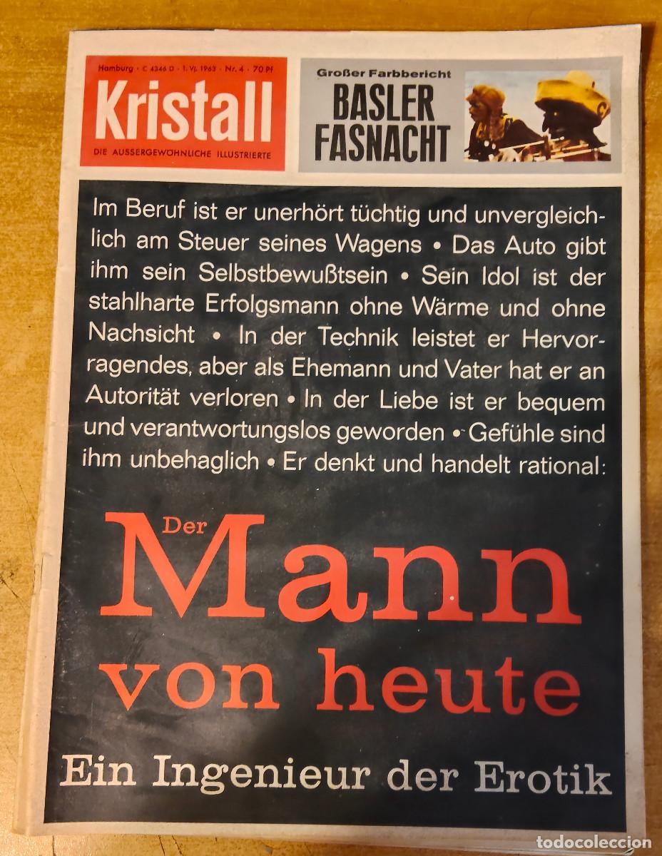 Colecionismo de Revistas e Jornais: REVISTA ALEMANA KRISTALL 1963 n&ordm; 4