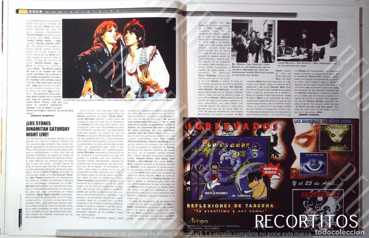 Coleccionismo de revistas y peri&oacute;dicos: mick jagger rolling stones - Foto 1