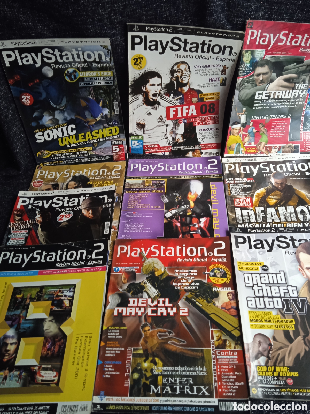 Collection Magazines and Newspapers: PLAYSTATION - 2 REVISTA OFICIAL LOTE DE 10 EJEMPLARES - REVISTA VIDEOJUEGOS