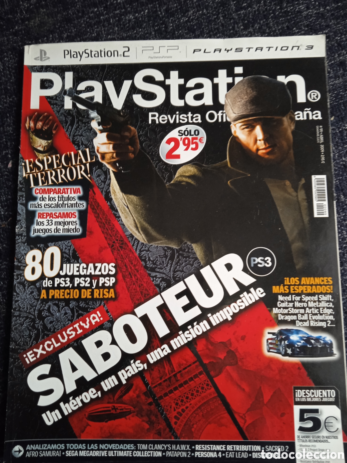 Colecionismo de Revistas e Jornais: PLAYSTATION 2 N&ordm; 99 - SABOTEUR - REVISTA OFICIAL - REVISTA VIDEOJUEGOS