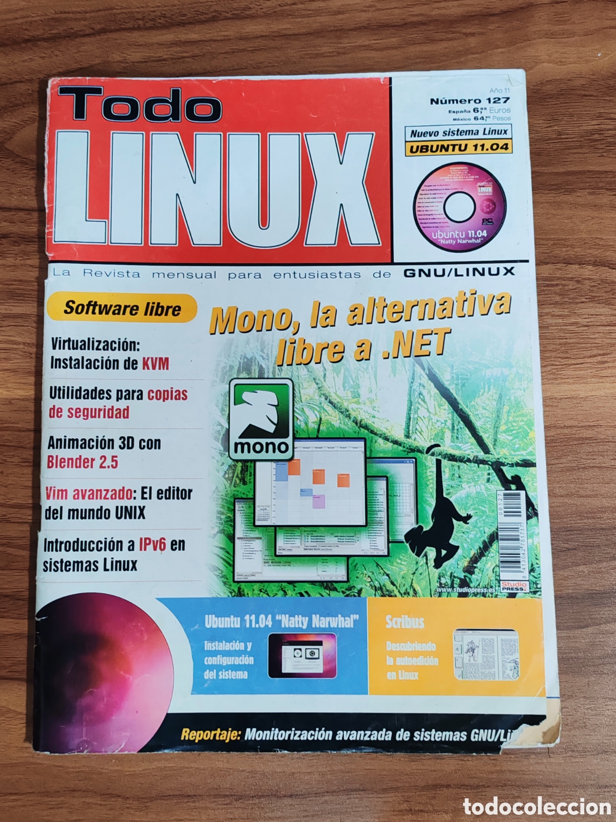 Coleccionismo de Revistas y Peri&oacute;dicos: Revista todo LINUX n&uacute;mero 127 a&ntilde;o 2011