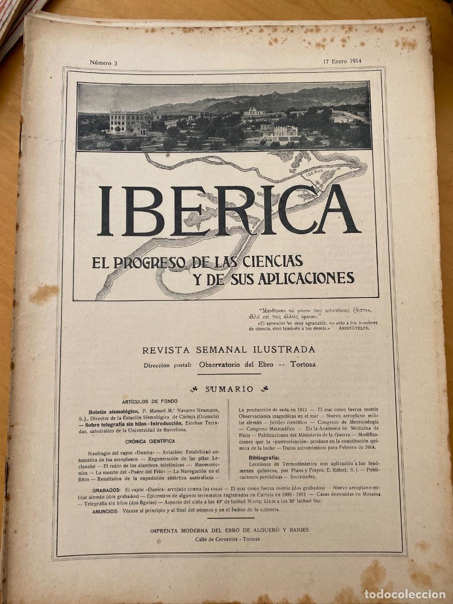 Collection Magazines and Newspapers: IBERICA ENERO 1914 N&ordm; 3 revista semanal ilustrada . LA PREVISI&Oacute;N DEL TIEMPO,