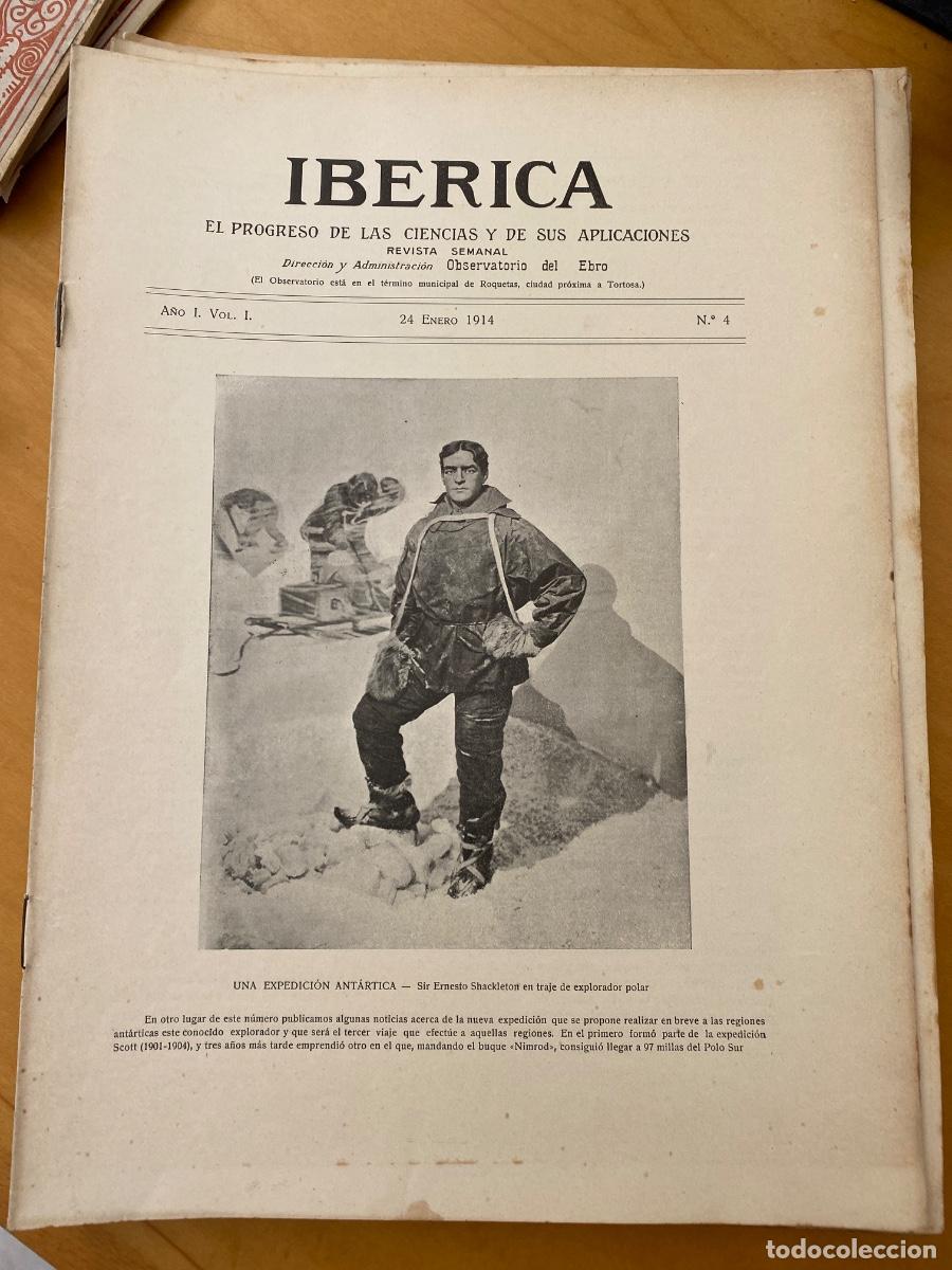Collection Magazines and Newspapers: IBERICA ENERO 1914 N&ordm; 4 revista semanal ilustrada . EXPEDICION ANTARTICA, ESTUDIO SOBRE LA CELULA
