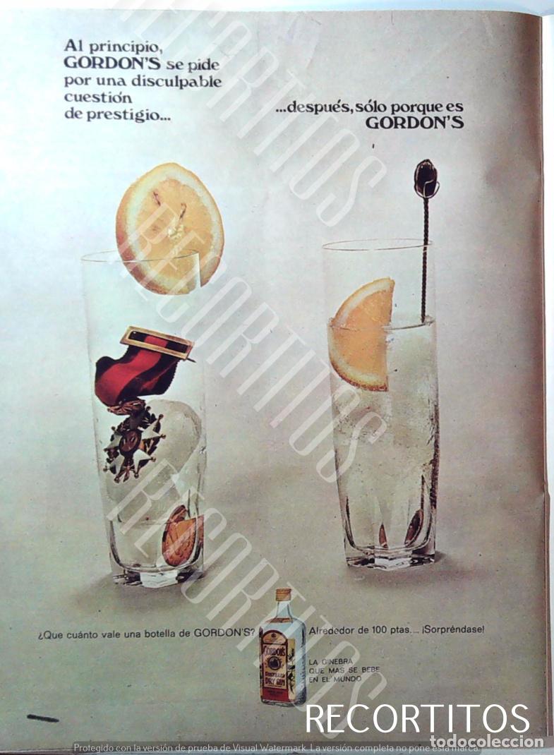 Coleccionismo de Revistas y Peri&oacute;dicos: GORDONS GINS GINEBRA ANUNCIO PUBLICIDAD