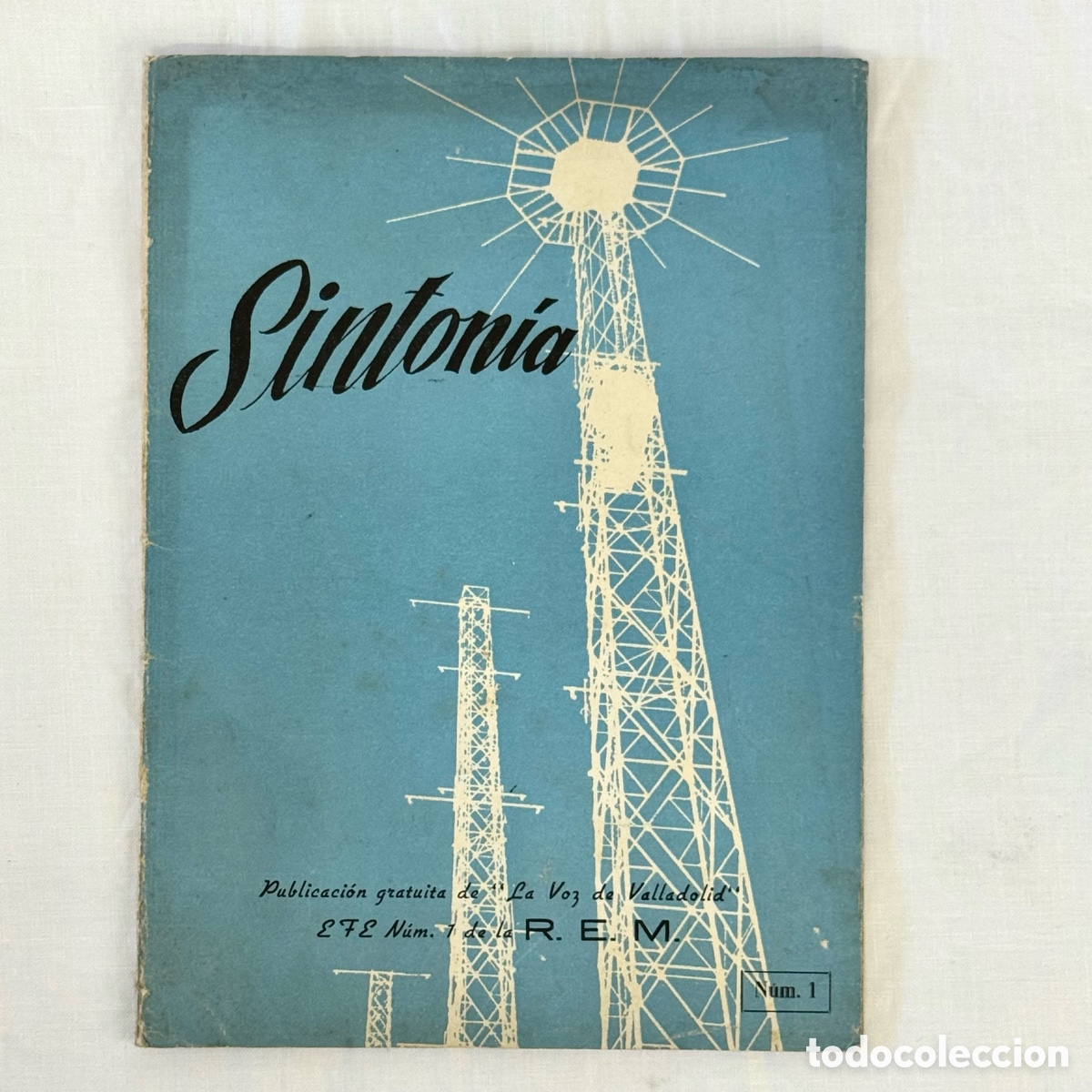 Coleccionismo de revistas y peri&oacute;dicos: REVISTA BOLETIN SINTONIA LA VOZ DE VALLADOLID 1957 NUM. 1 EMISORA RADIO PUBLICACION GRATUITA