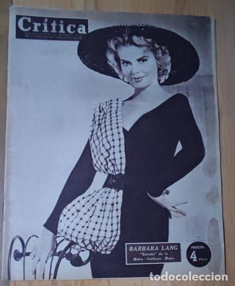 Collection Magazines and Newspapers: REVISTA CRITICA 1957, BARBARA LANG, VALENCIA V, ELCHE, ALAN COURSE, EDUARDINI, TERREMOTO MEJICO