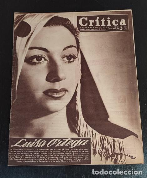 Collection Magazines and Newspapers: REVISTA CRITICA 1954, LUISA ORTEGA, LA BOMBA H, GITANOS, LIU-WISMER, PUBLICIDAD