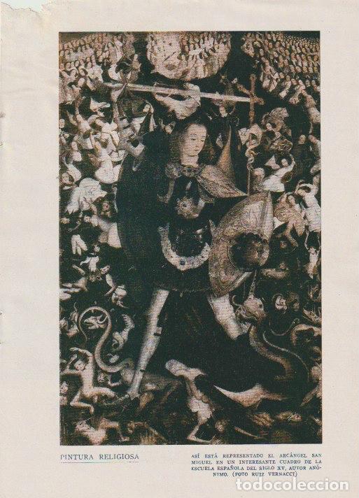 Coleccionismo de Revistas y Peri&oacute;dicos: Pintura religiosa: el arc&aacute;ngel San Miguel, autor an&oacute;nimo -1933