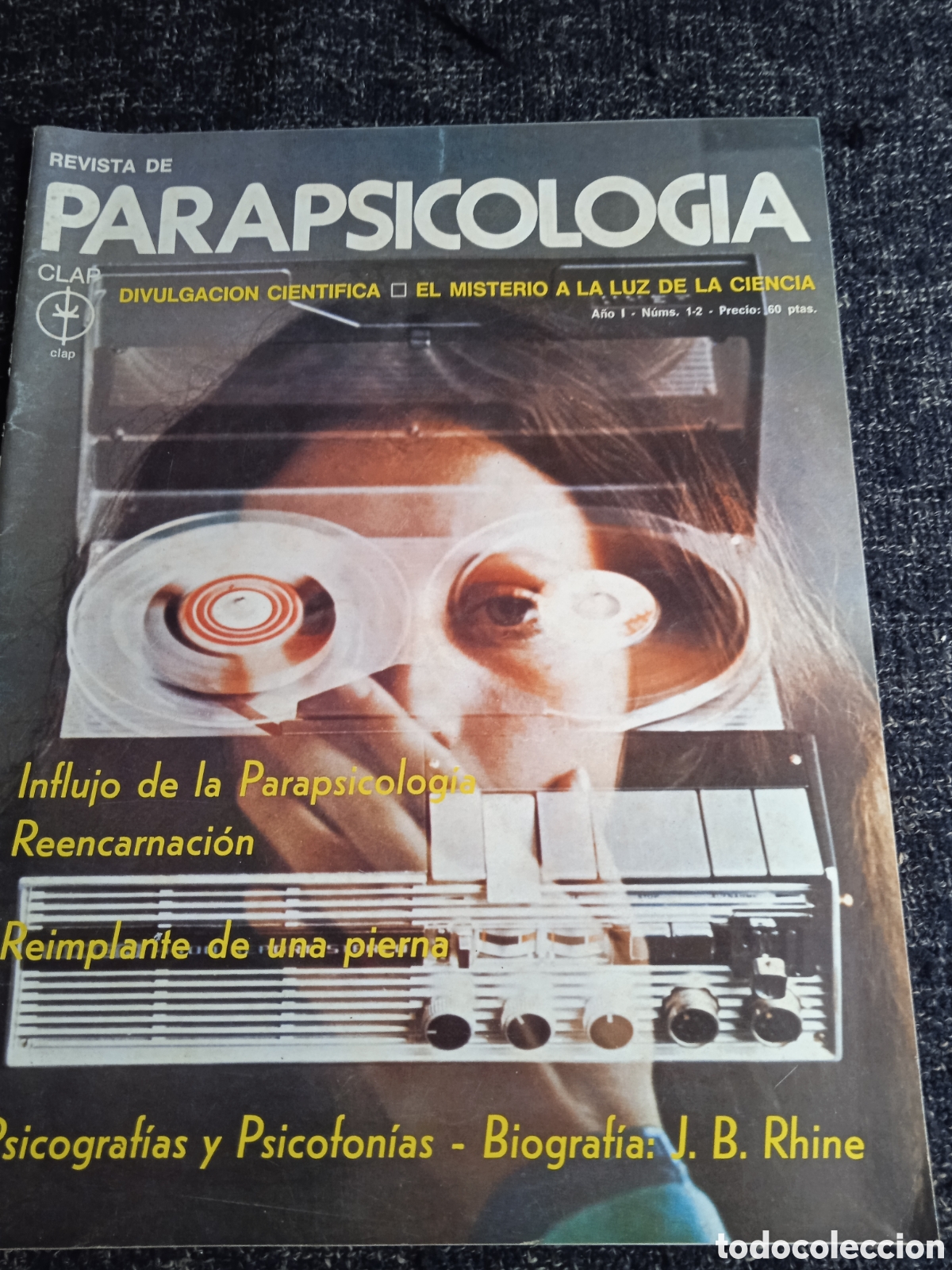 Collection Magazines and Newspapers: PARASICOLOGIA, DIVULGACION CIENTIFICA, EL MISTERIO A LA LUZ DE LA CIENCIA N&ordm; 1-2 A&Ntilde;OS 70
