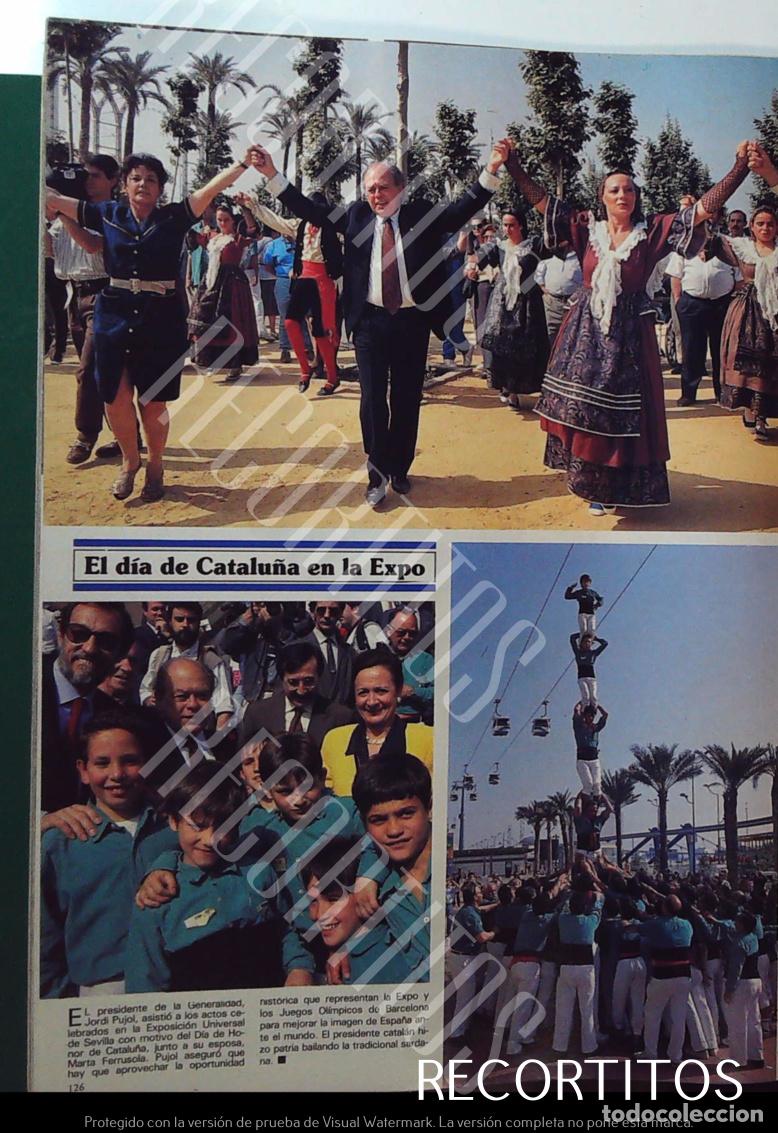 Coleccionismo de revistas y peri&oacute;dicos: JORDI PUJOL DIA DE CATALU&Ntilde;A EN LA EXPO 92 SEVILLA