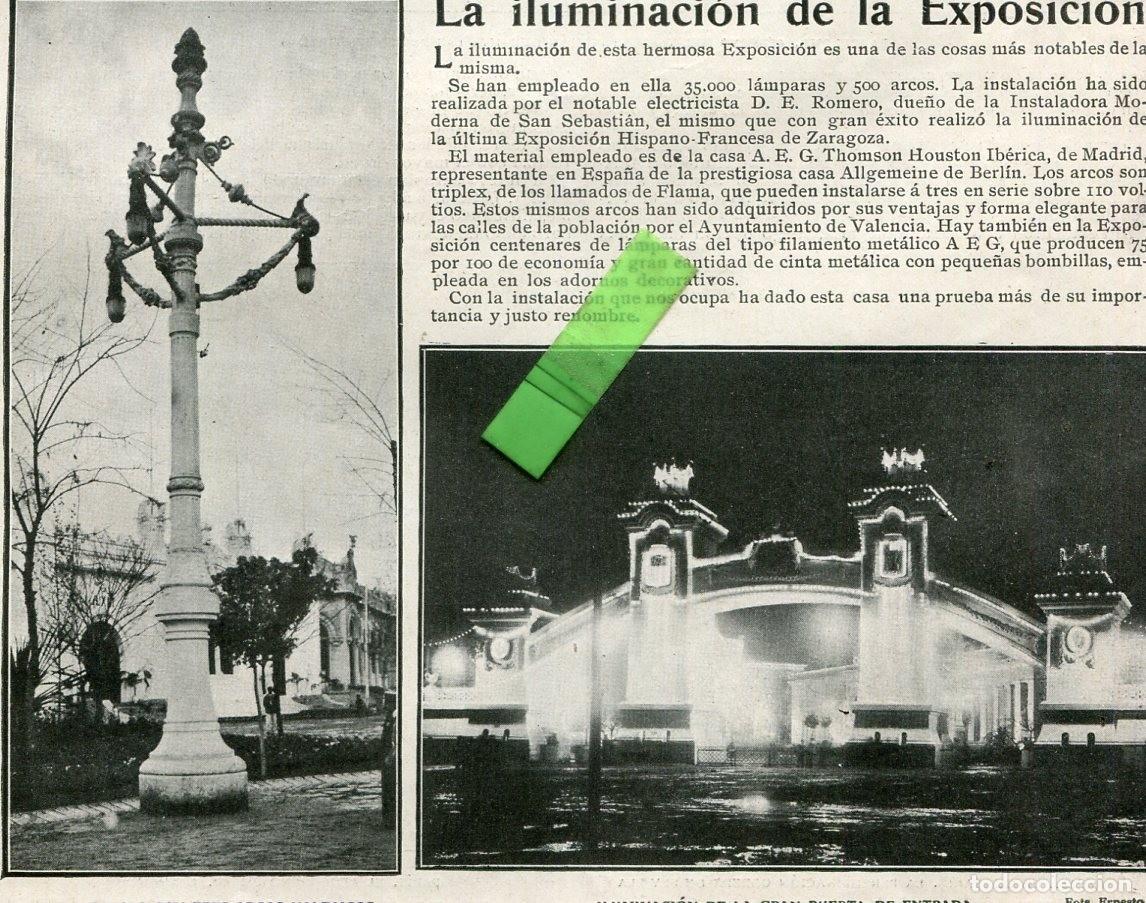 Collectionnisme de Revues et Journaux: REVISTA A&Ntilde;O 1909 EXPOSICION DE VALENCIA ALCALA DE GUADAIRA VIRGEN AGUILA AVION LATHAN PICHON BARNA