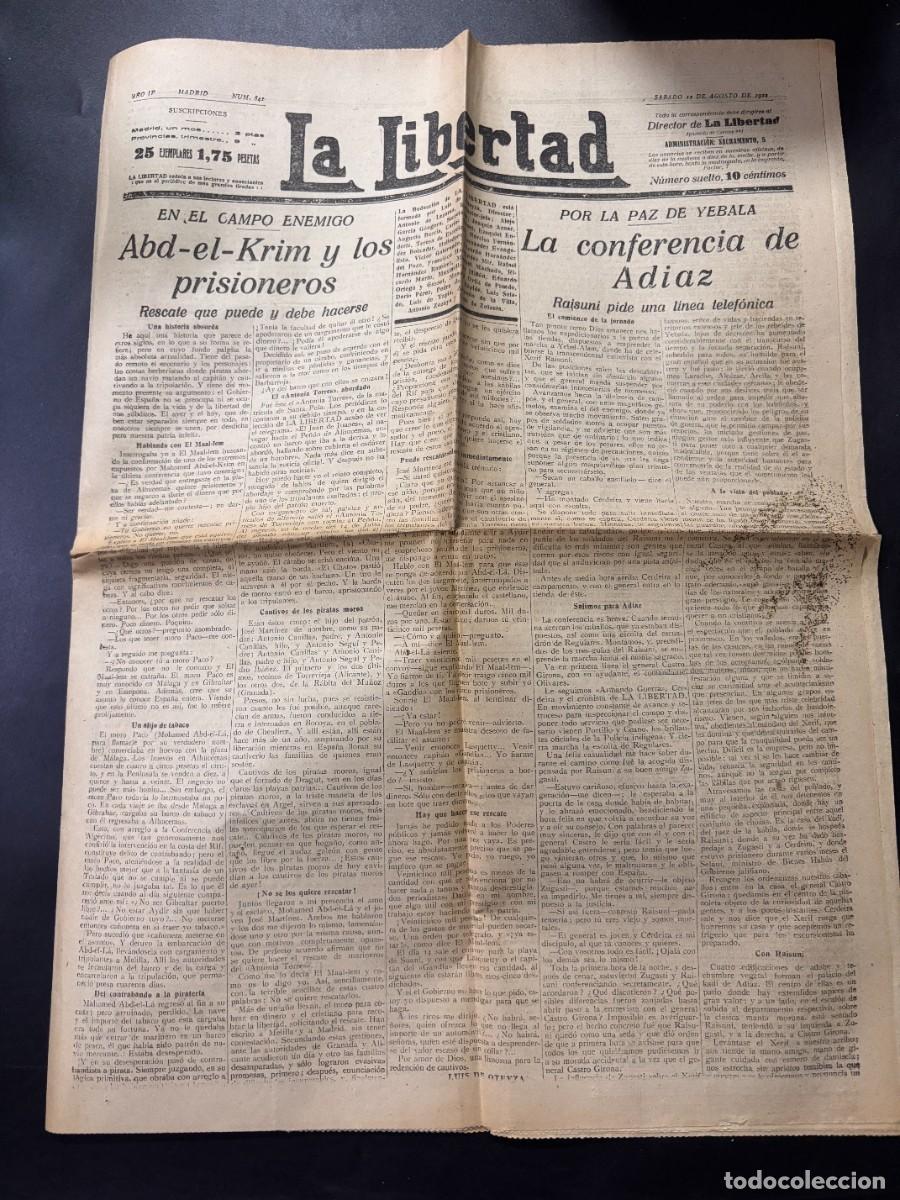 Coleccionismo de Revistas y Peri&oacute;dicos: LA LIBERTAD. N&ordm; 841. AGOSTO, 1922. MADRID. ABD-EL-KRIM Y LOS PRISIONEROS. LEER