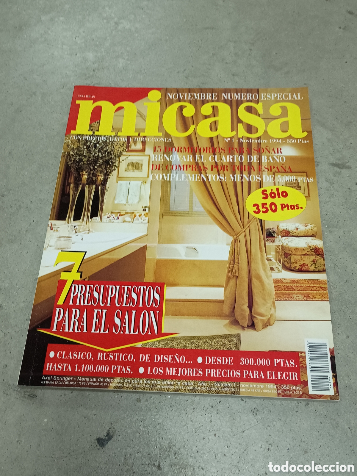 Collection Magazines and Newspapers: PRIMER N&Uacute;MERO N&ordm; 1 - REVISTA MI CASA - NOVIEMBRE 1994
