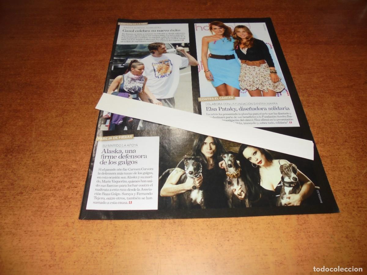 Coleccionismo de Revistas y Peri&oacute;dicos: CLIPPING 2010: ALASKA. ELSA PATAKY. GASOL.