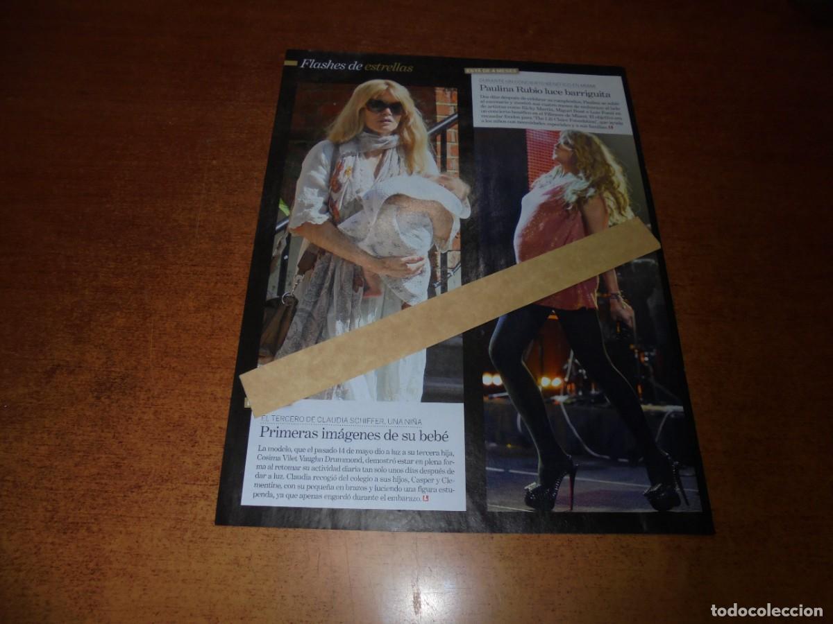 Collezionismo di Riviste e Giornali: CLIPPING 2010: PAULINA RUBIO. CAUDIA SCHIFFER.