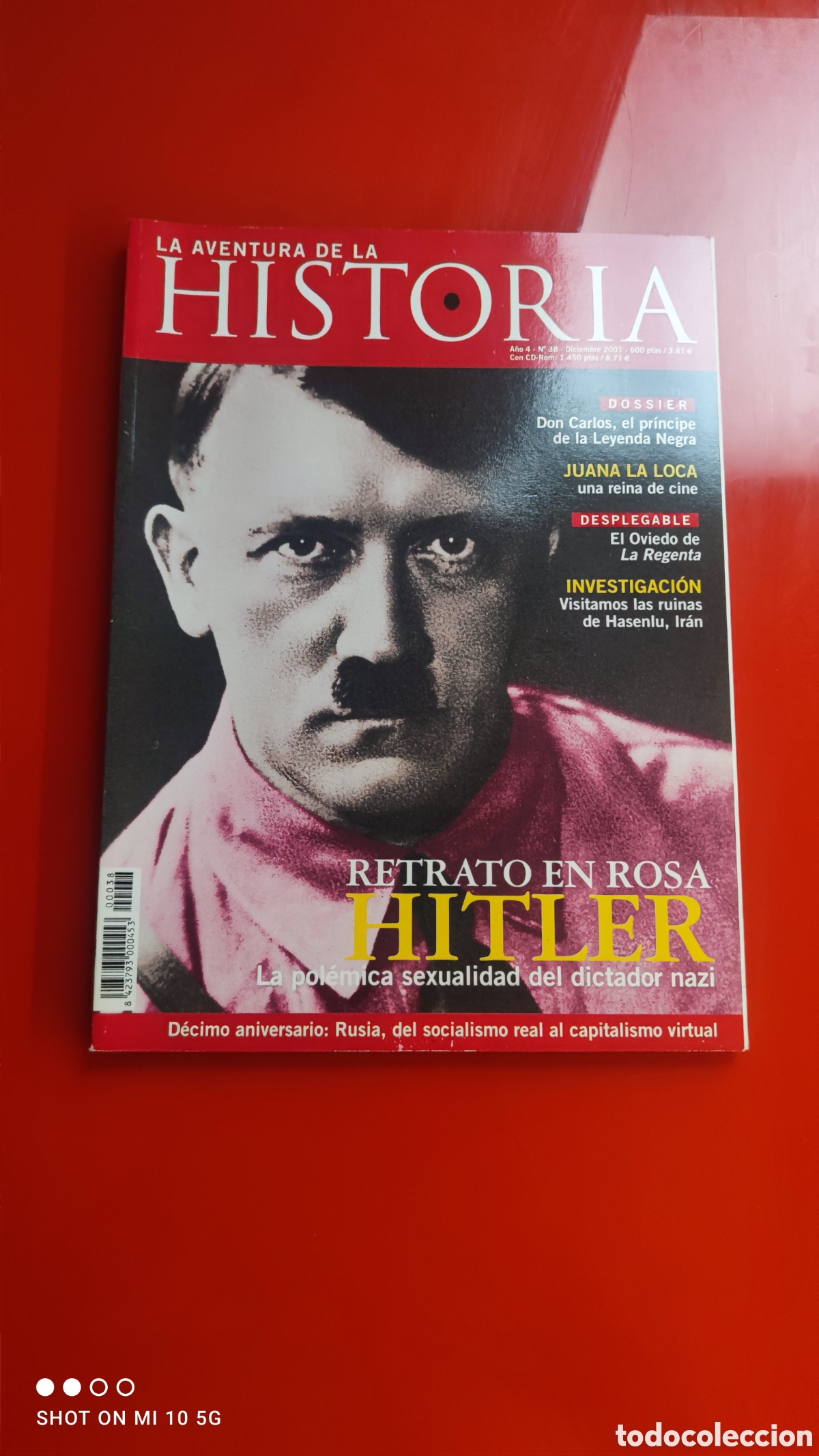 Collectionnisme de Revues et Journaux: &rdquo;LA AVENTURA DE LA HISTORIA&rdquo;,N&deg;38- RETRATO EN ROSA, HITLER