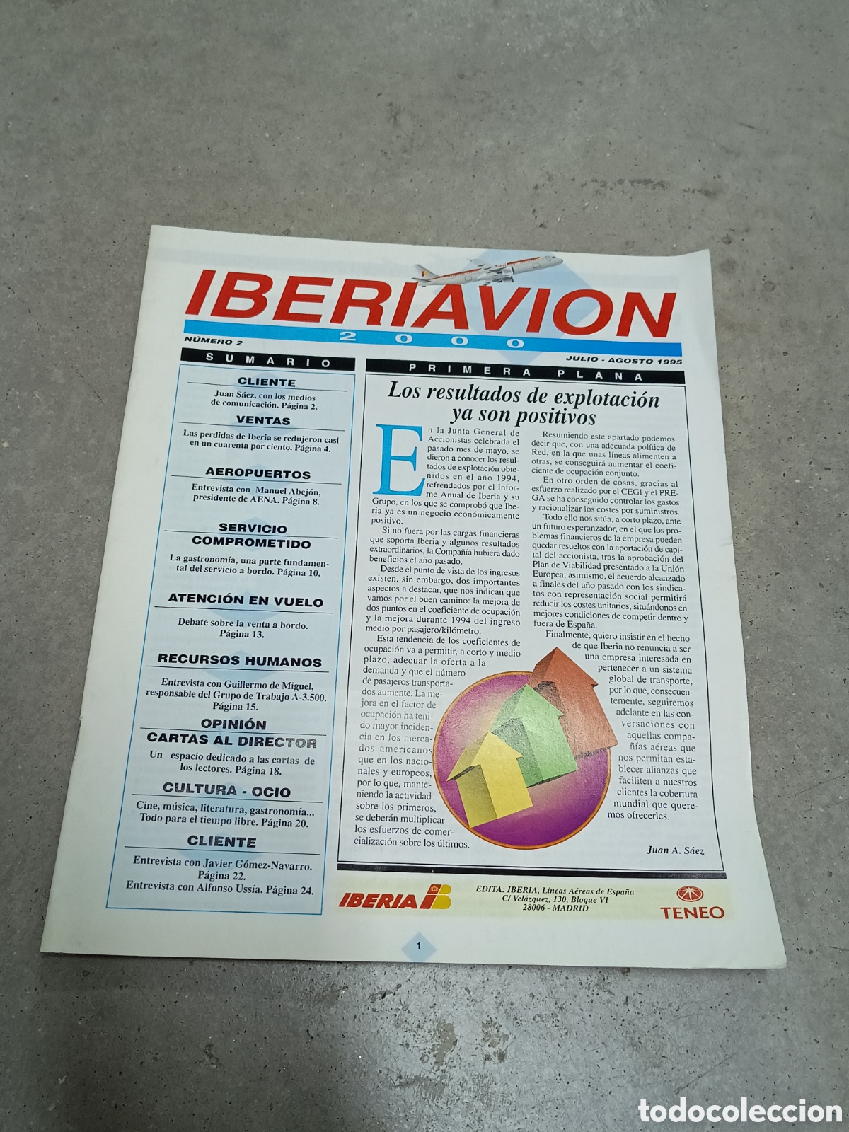 Coleccionismo de Revistas y Peri&oacute;dicos: N&ordm; 2 - REVISTA IBERIAVION 2000 - JULIO-MAYO 1995