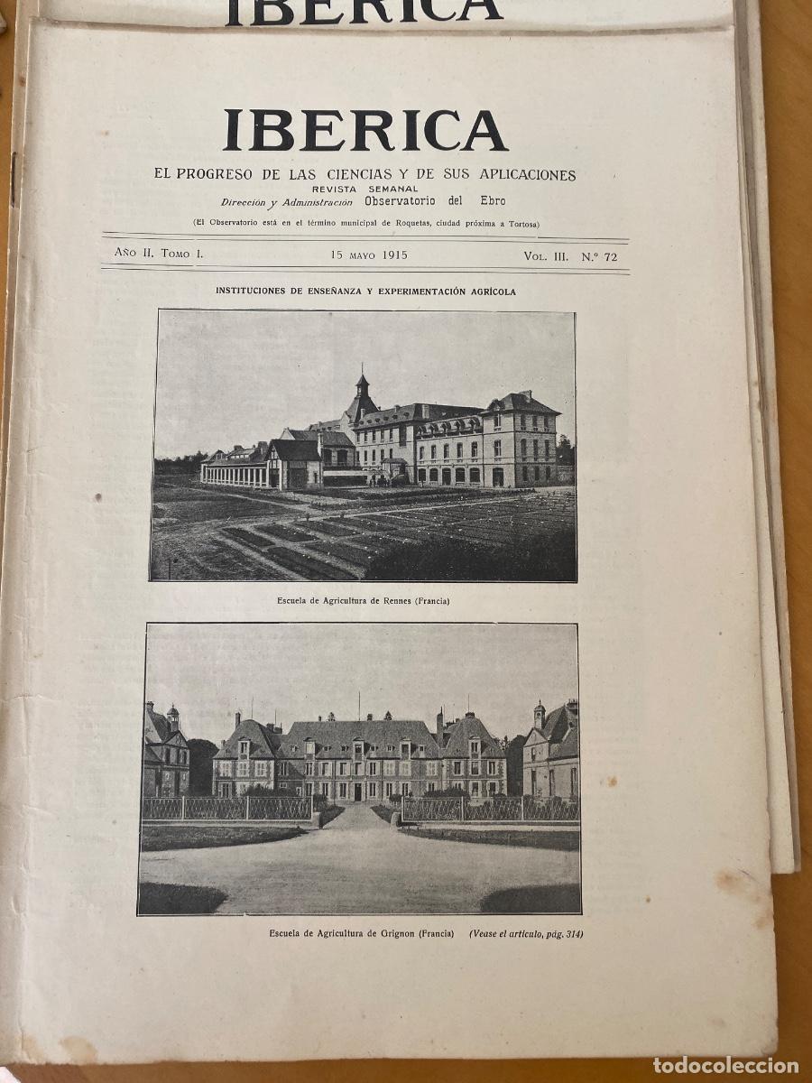 Collection Magazines and Newspapers: IBERICA MAYO 1915 N&ordm; 72 revista semanal ilustrada. RADIOTELEGRAFICA EL PRAT, ESCUELAS AGRICULTURA
