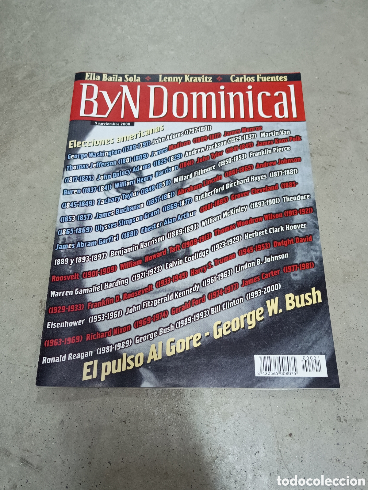 Colecionismo de Revistas e Jornais: BLANCO Y NEGRO DOMINICAL - 5 NOVIEMBRE 2000