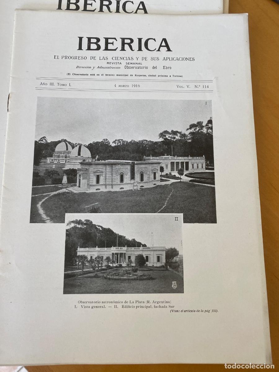 Coleccionismo de Revistas y Peri&oacute;dicos: IBERICA MAZO 1916 N&ordm; 114 revista semanal ilustrada. OBSERVATORIO DE LA PLATA, FABRICAS DE ACERO