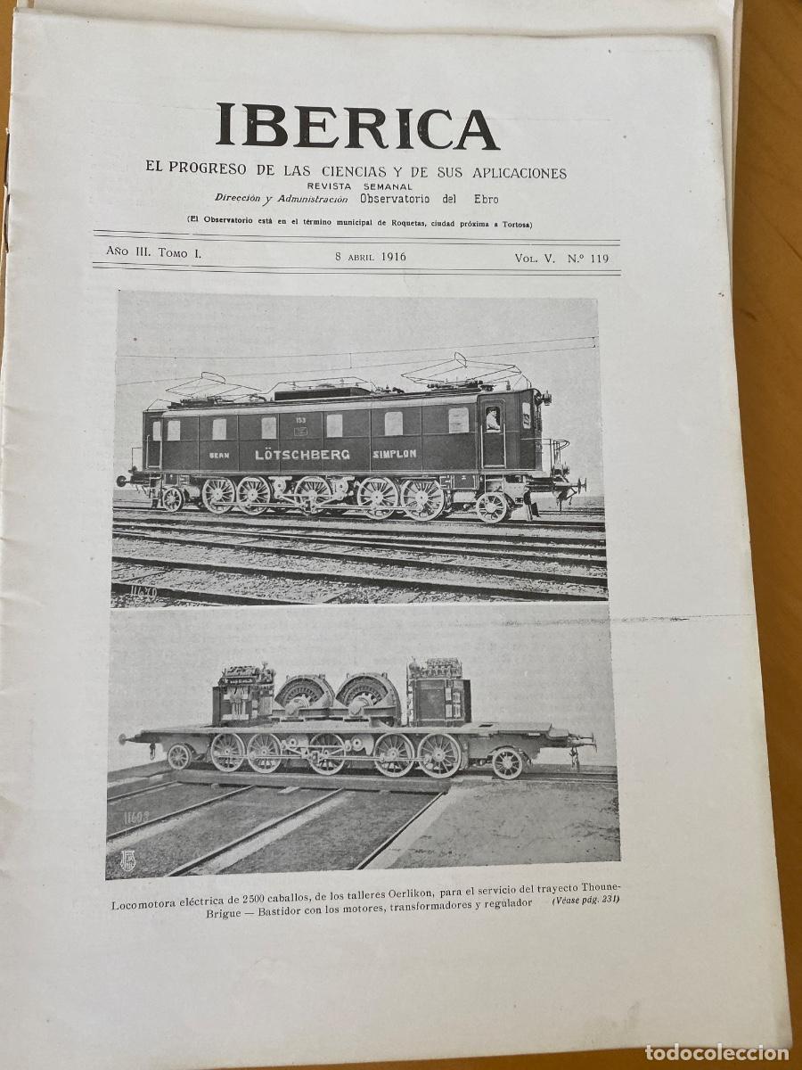 Coleccionismo de Revistas y Peri&oacute;dicos: IBERICA ABRIL 1916 N&ordm; 119 revista semanal ilustrada. FAROS DE ESPA&Ntilde;A, HUNDIMIENTO BAJO VALL&Eacute;S
