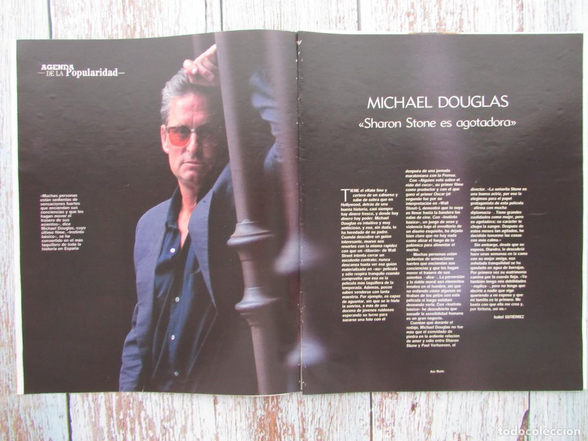 Coleccionismo de Revistas y Peri&oacute;dicos: RECORTE REVISTA BLANCO Y NEGRO 3831 1992 MICHAEL DOUGLAS, ROC&Iacute;O D&Uacute;RCAL. EDDY BAUTISTA
