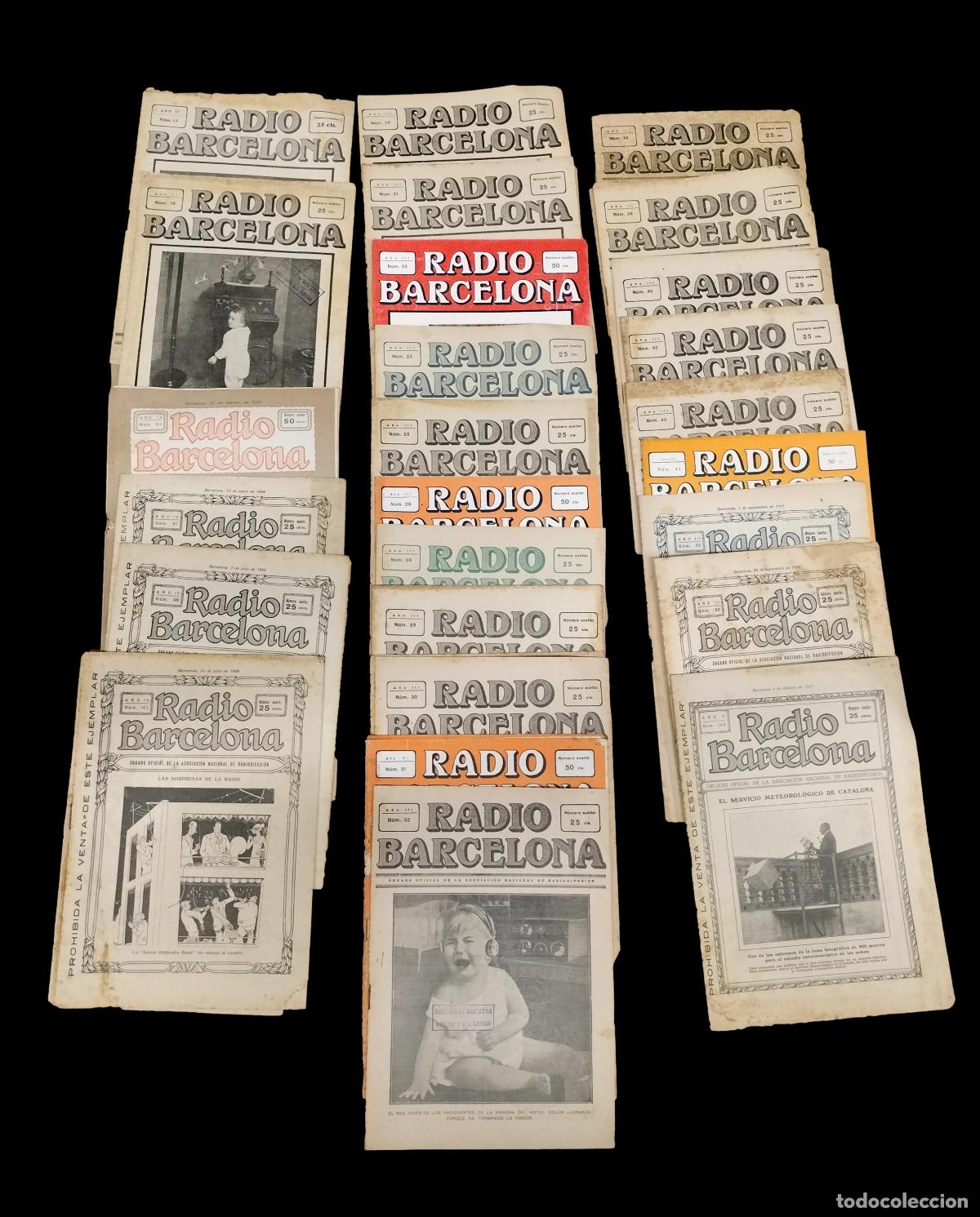 Coleccionismo de Revistas y Peri&oacute;dicos: COLECCI&Oacute;N REVISTA RADIO BARCELONA. ASOCIACI&Oacute;N NACIONAL DE RADIODIFUSI&Oacute;N. ESPA&Ntilde;A. A&Ntilde;OS 1920.
