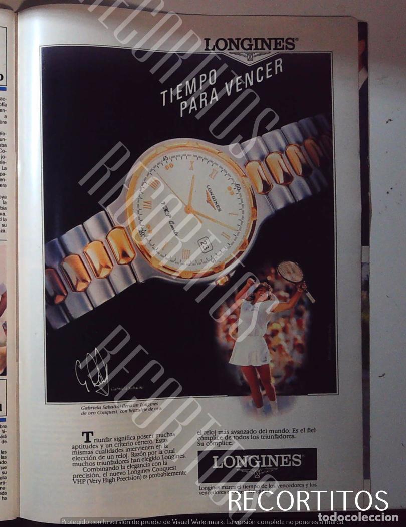 Coleccionismo de Revistas y Peri&oacute;dicos: longines anuncio reloj formula 1