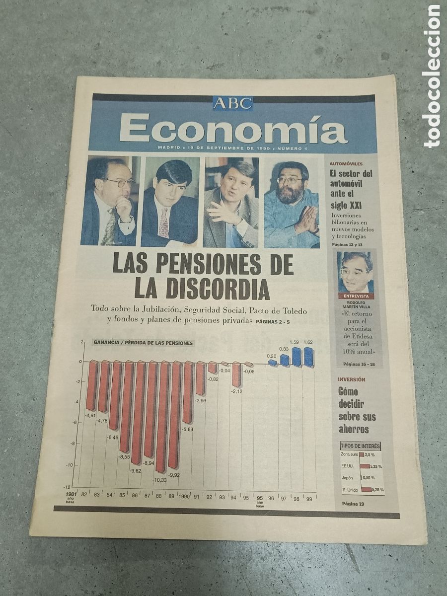 Coleccionismo de Revistas y Peri&oacute;dicos: ABC ECONOMIA N&ordm; 1 - 19 SEPTIEMBRE 1999