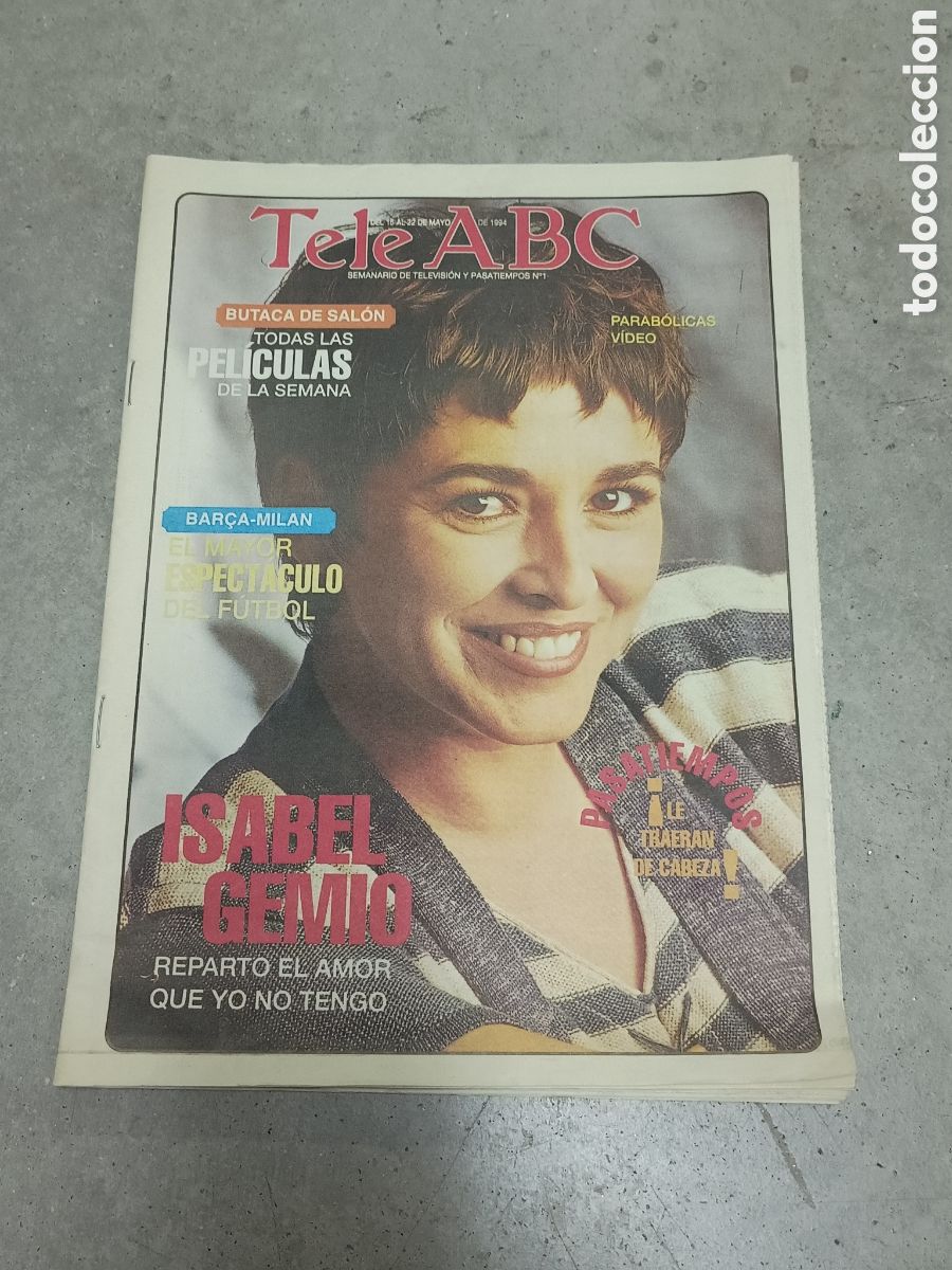 Coleccionismo de Revistas y Peri&oacute;dicos: ABC TELE N&ordm; 1 - 15-22 MAYO 1994