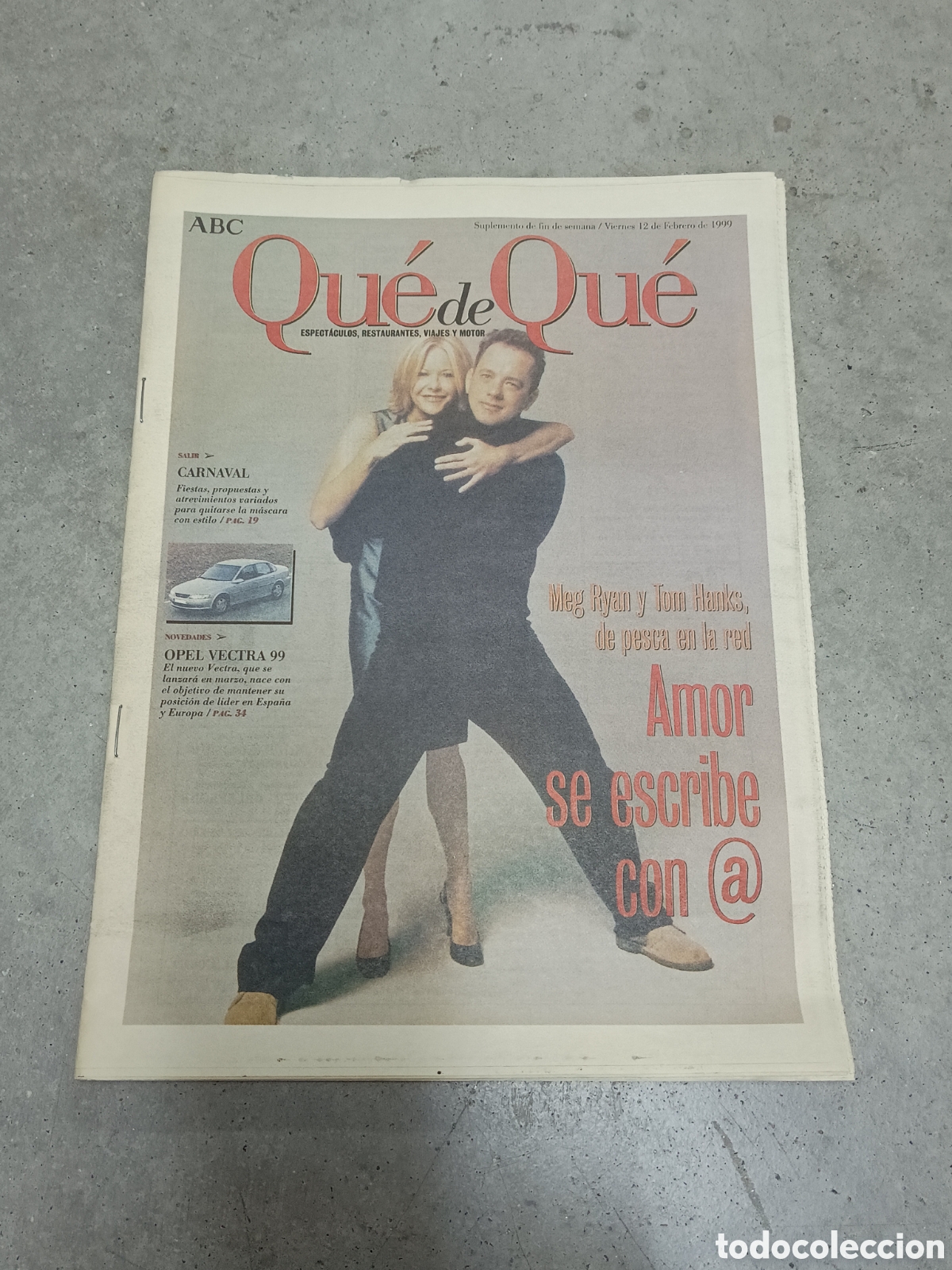 Coleccionismo de Revistas y Peri&oacute;dicos: ABC QU&Eacute; DE QU&Eacute; - 12 FEBRERO 1999