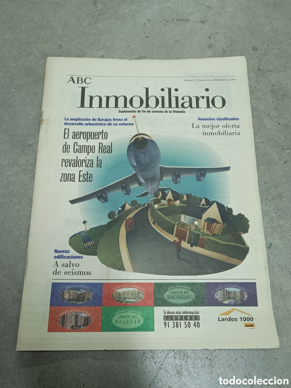 Coleccionismo de Revistas y Peri&oacute;dicos: ABC INMOBILIARIO N&ordm; 1 - 12 FEBRERO 1999