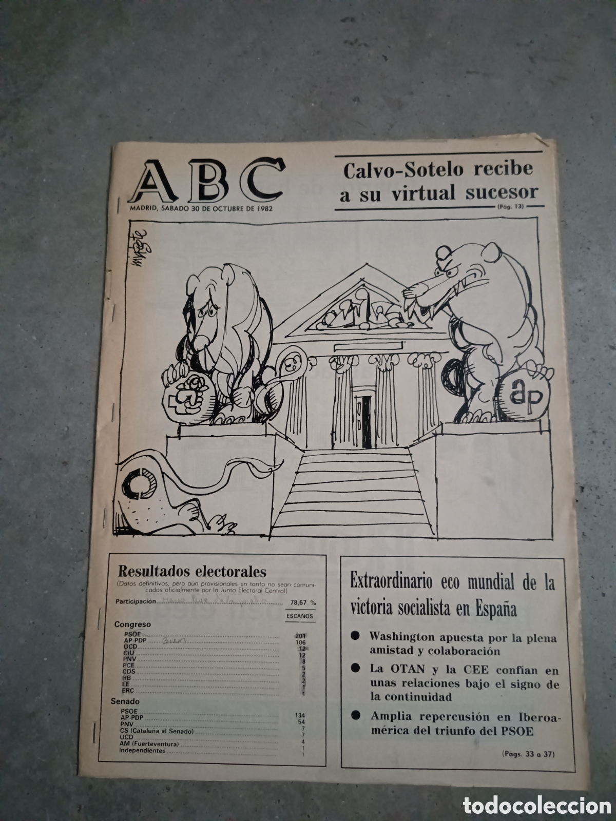 Collection Magazines and Newspapers: ABC - 30 OCTUBRE 1982 - P&Aacute;GINAS 33 A 37