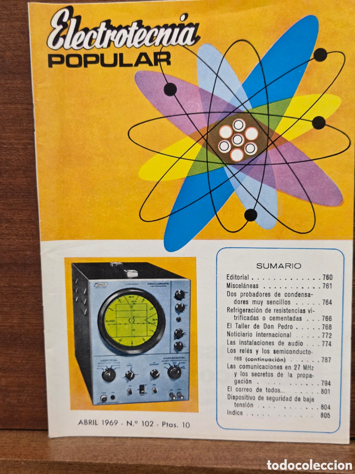 Coleccionismo de Revistas y Peri&oacute;dicos: ANTIGUA REVISTA...&rdquo;&rdquo;ELECTROTECNIA POPULAR&rdquo;.. N&deg;.102...ABRIL DE 1969...