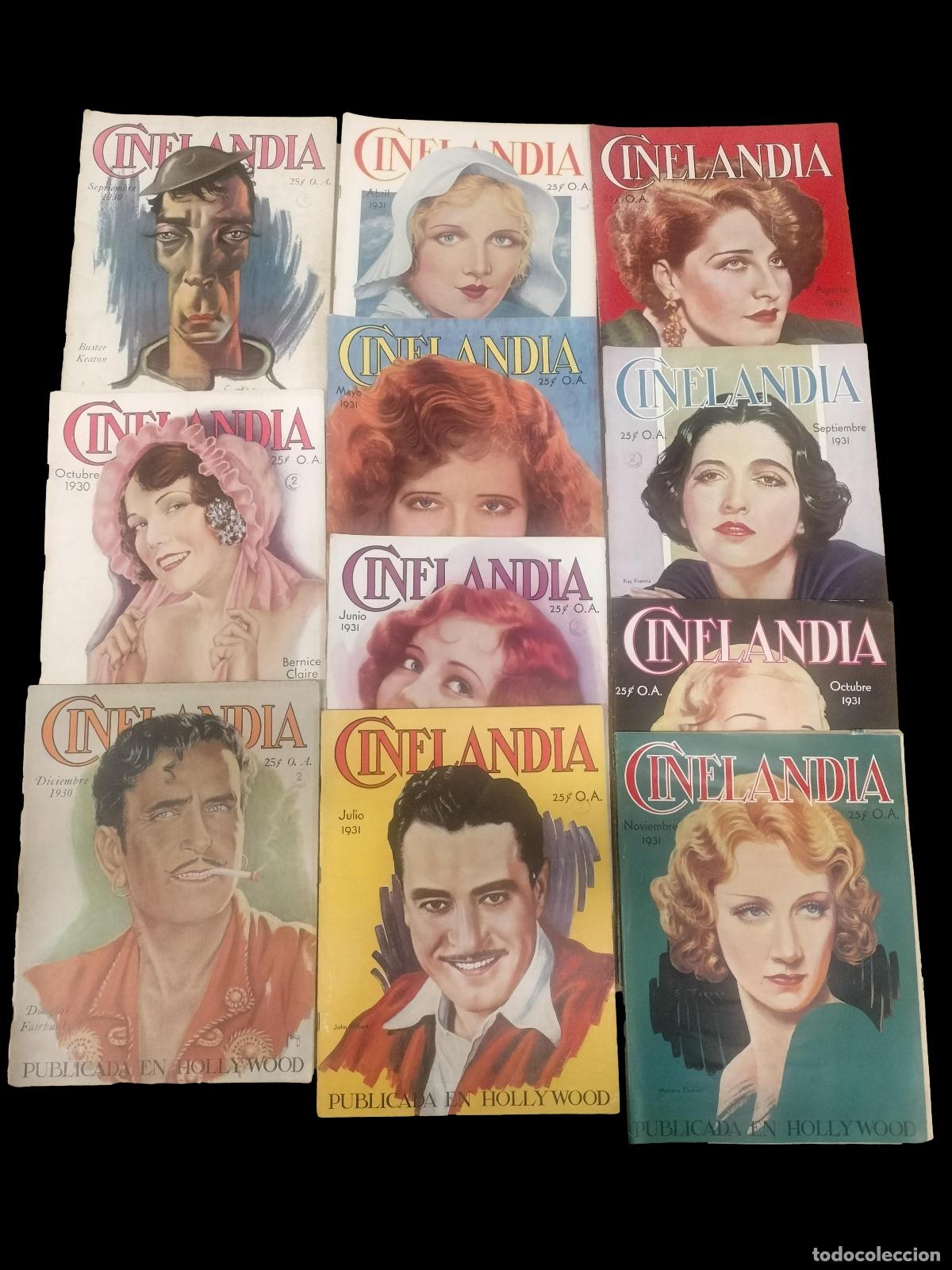 Coleccionismo de Revistas y Peri&oacute;dicos: COLECCI&Oacute;N REVISTA CINELANDIA. SPANISH AMERICAN PUBLISHING. 35 EJEMPLARES. ESPA&Ntilde;A. 1930-1933