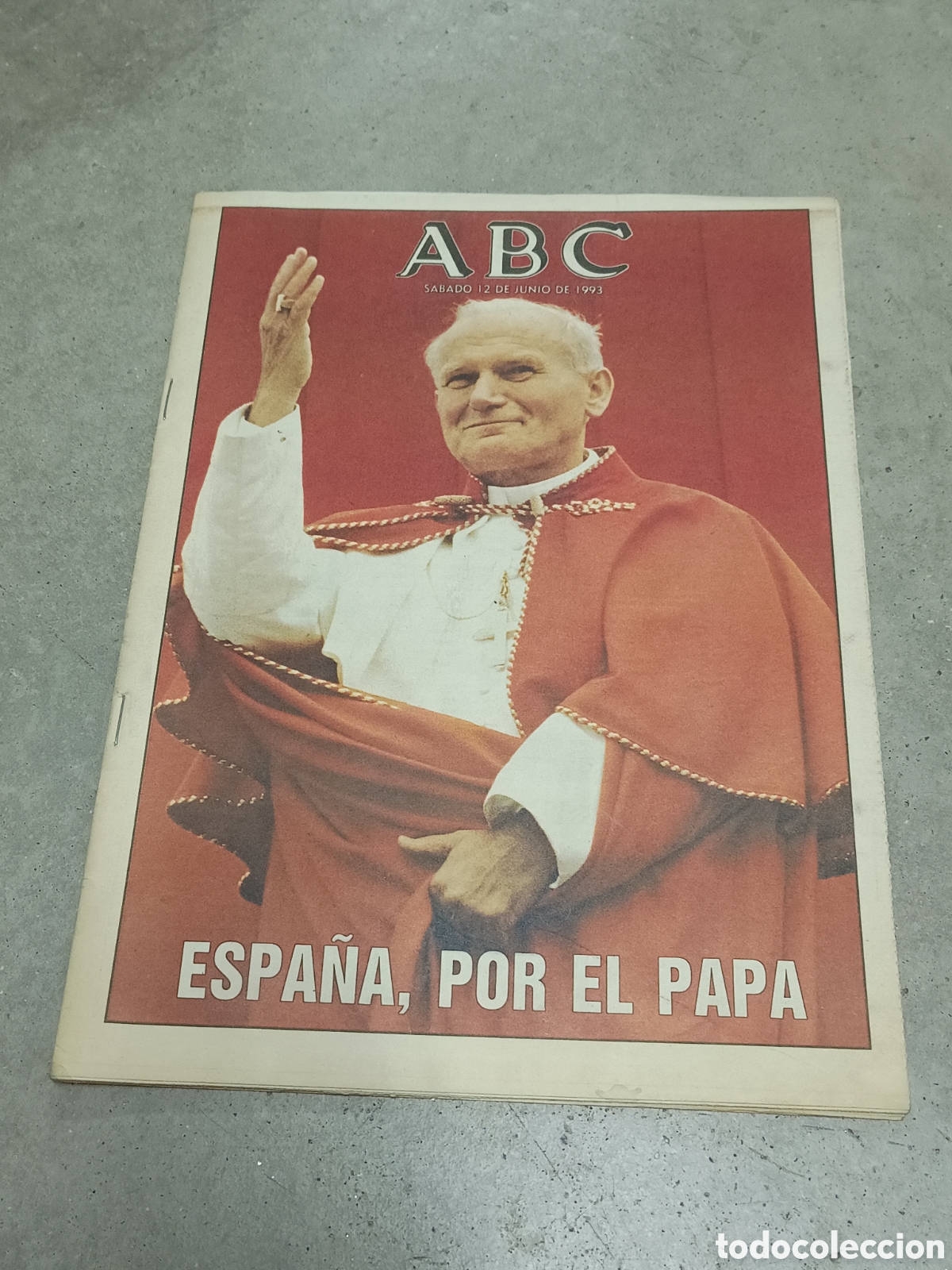 Coleccionismo de Revistas y Peri&oacute;dicos: ABC - 12 JUNIO 1993 - ESPA&Ntilde;A POR EL PAPA