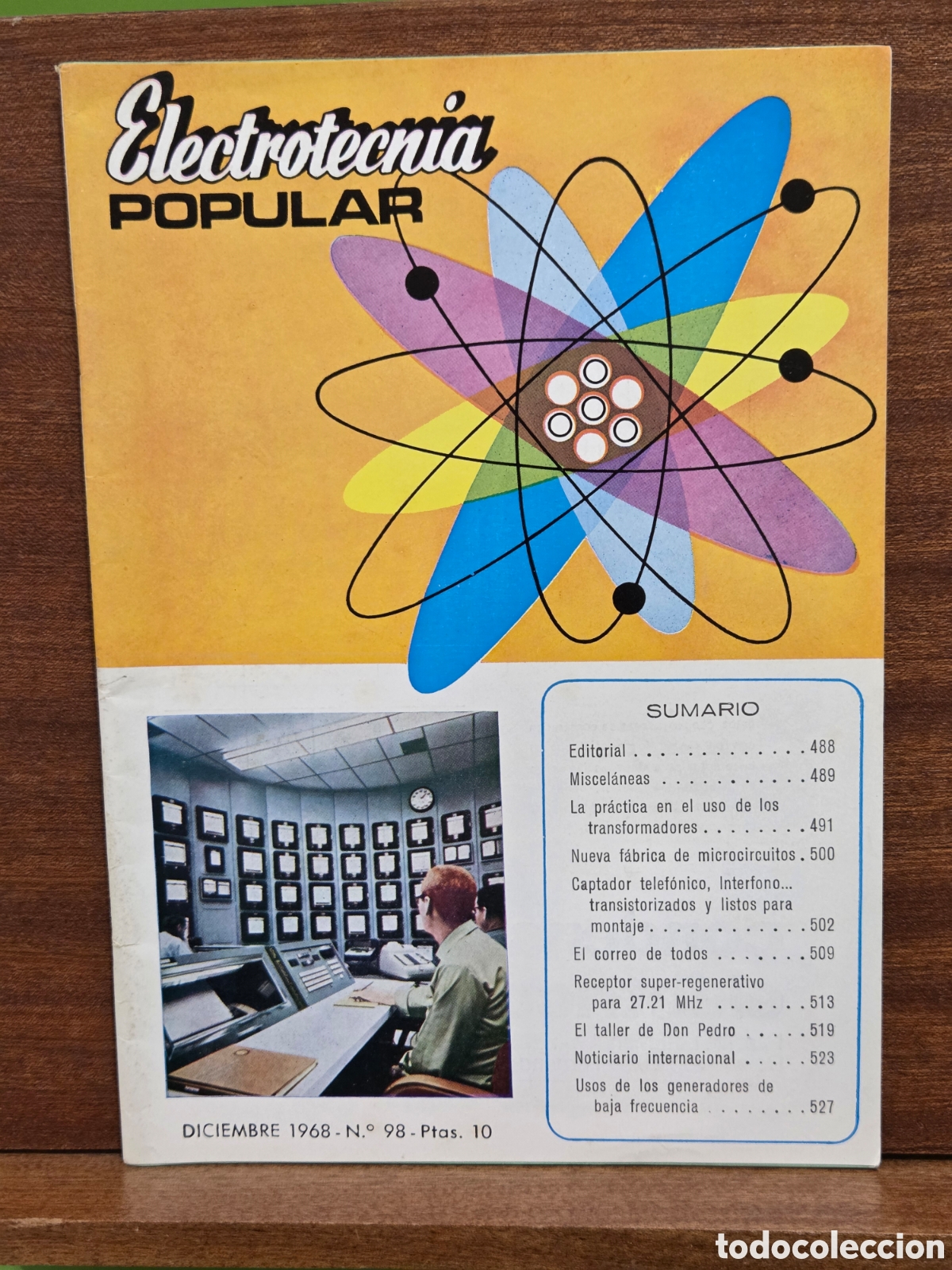 Coleccionismo de Revistas y Peri&oacute;dicos: ANTIGUA REVISTA...&rdquo;&rdquo;ELECTROTECNIA POPULAR&rdquo;&rdquo;...LA REVISTA DEL RADIOTECNICO...N&deg;98...DICIEMBRE DE 1968