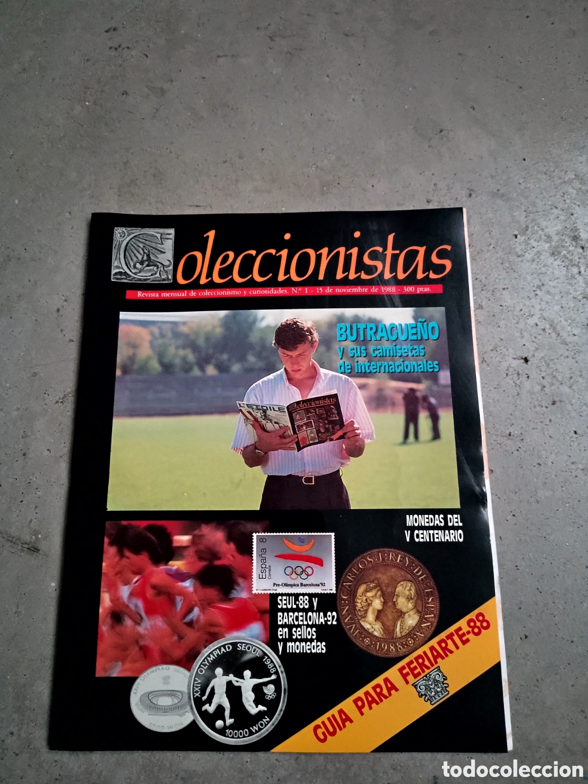 Colecionismo de Revistas e Jornais: PRIMER N&Uacute;MERO N&ordm; 1 - REVISTA COLECCIONISTAS - 15 NOVIEMBRE 1988