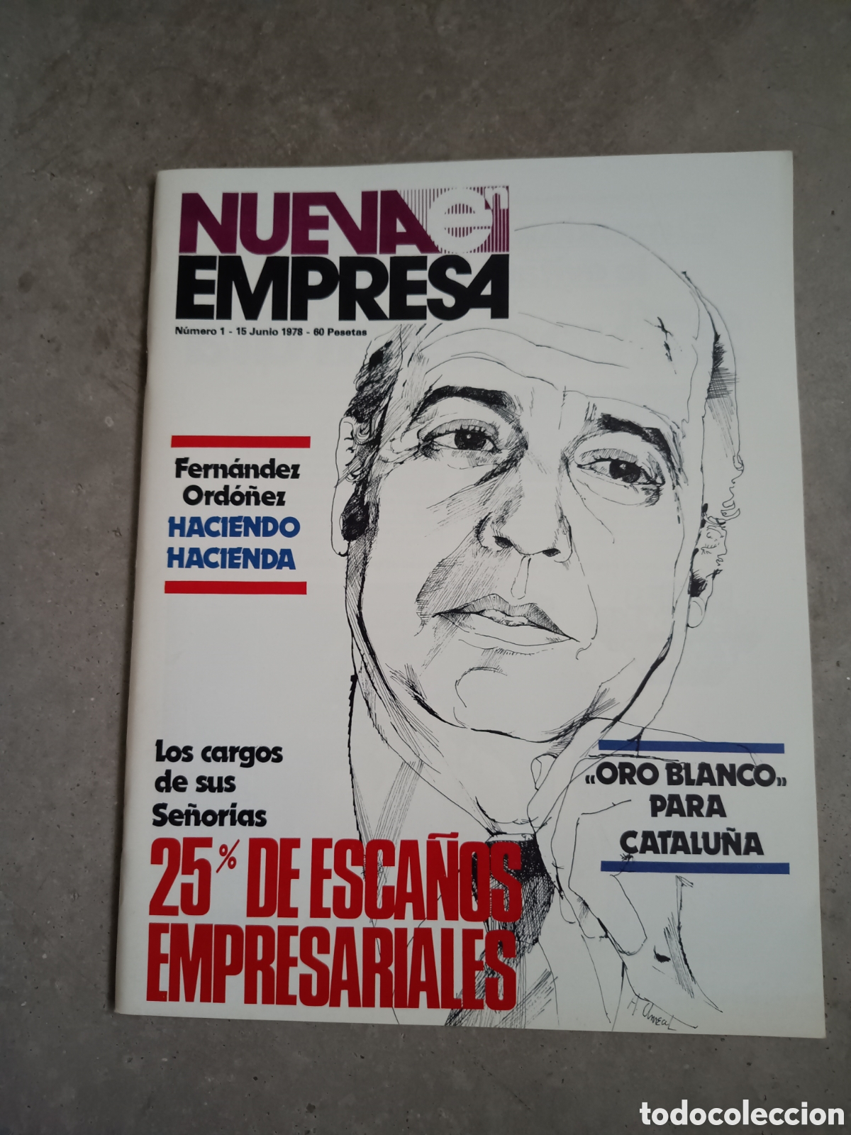 Colecionismo de Revistas e Jornais: PRIMER N&Uacute;MERO N&ordm; 1 - REVISTA NUEVA EMPRESA - 15 JUNIO 1978
