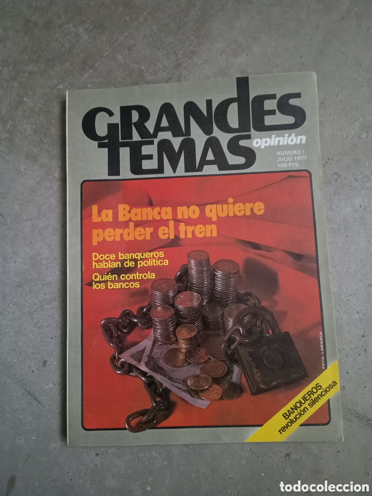 Collezionismo di Riviste e Giornali: PRIMER N&Uacute;MERO N&ordm; 1 - REVISTA GRANDES TEMAS - JULIO 1977