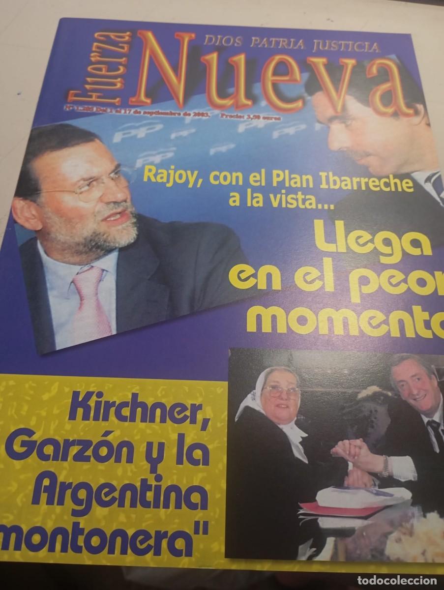 Collezionismo di Riviste e Giornali: REVISTA FUERZA NUEVA N&ordm; 1285 SEPTIEMBRE 2003 REF. UR
