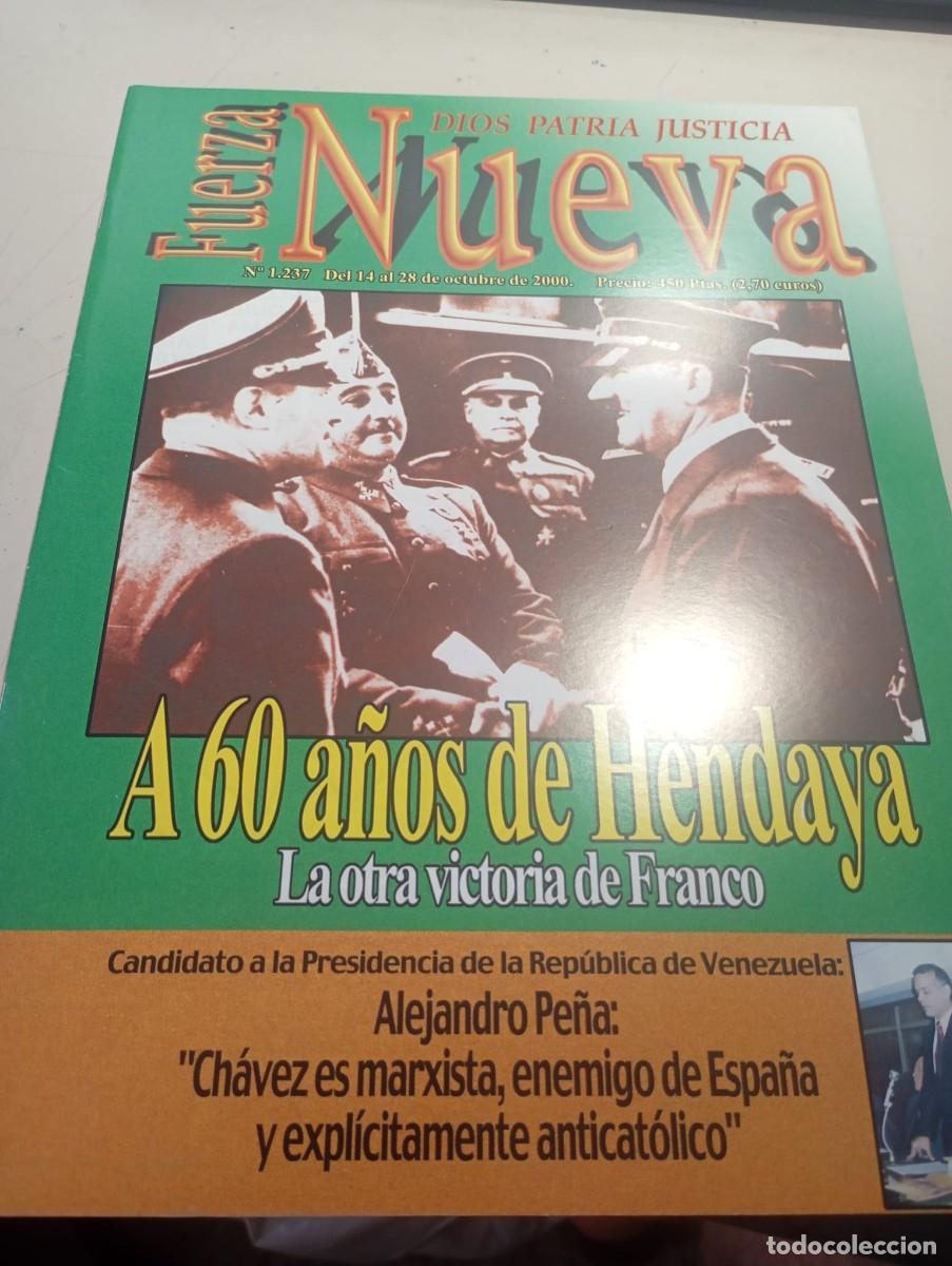 Collezionismo di Riviste e Giornali: REVISTA FUERZA NUEVA N&ordm; 1237 OCTUBRE 2000 REF. UR