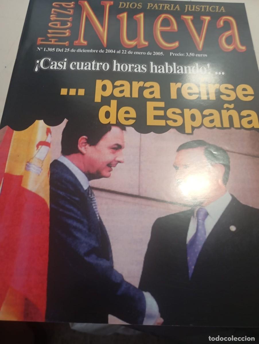 Collezionismo di Riviste e Giornali: REVISTA FUERZA NUEVA N&ordm; 1305 ENERO 2005 REF. UR