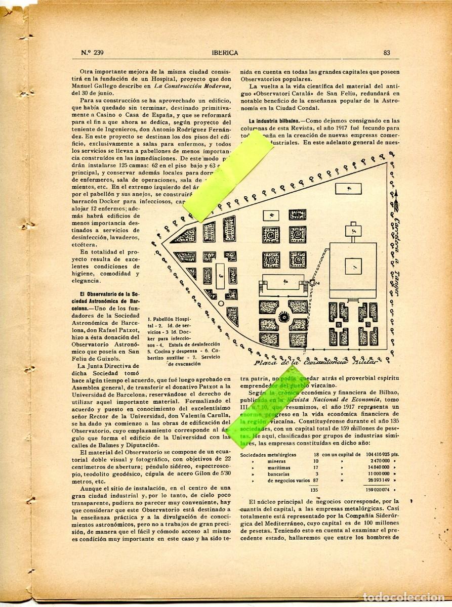 Collection Magazines and Newspapers: REVISTA A&Ntilde;O 1918 RAFAEL PATXOT OBSERVATORIO ASTRONOMICO DE SANT FELIU DE GUIXOLS VALENTI CARULLA